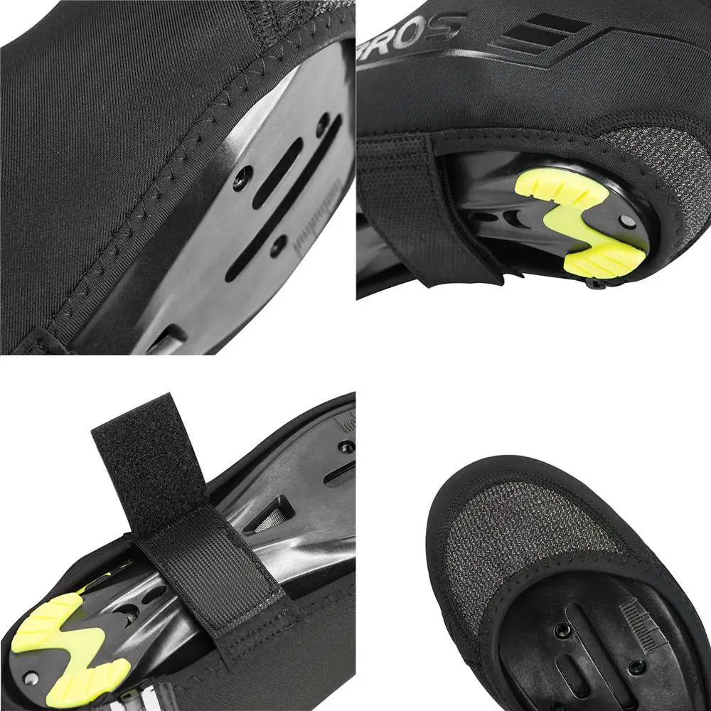 ROCKBROS Winter Cycling Shoe Covers Windproof Warm Reflective Water Repellent
