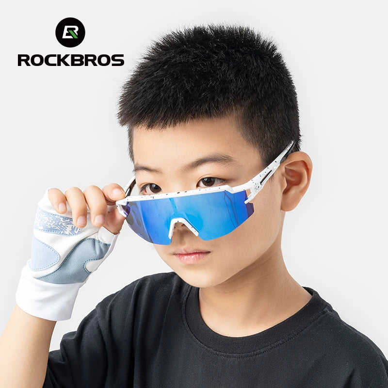 ROCKBROS Kids Polarized Sport Sunglasses With UV400 Protection