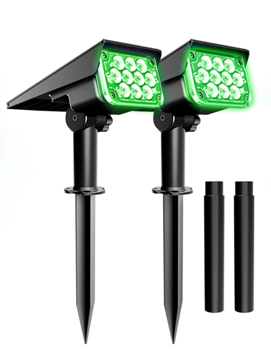 T-SUNRISE Solar Powered Adjustable LED Garden Spotlight Lights