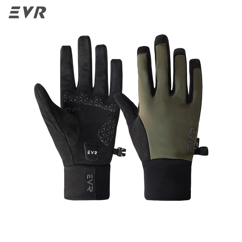 Winter Fleece Cycling Gloves Windproof Thermal Full Finger for Riding