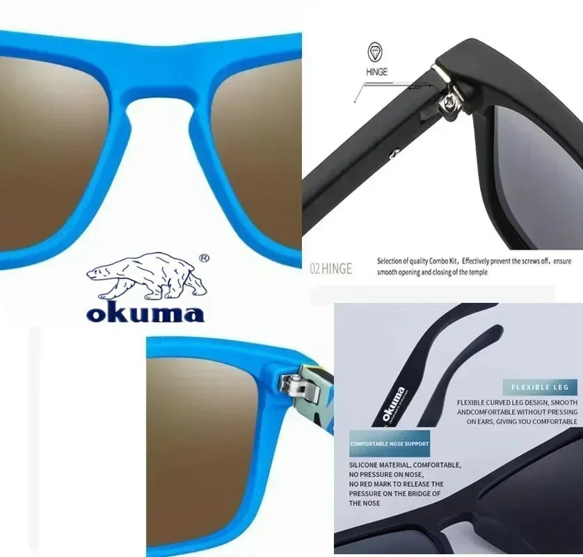 Okuma Polarized UV400 Sunglasses for Fishing, Driving and Outdoor Sports