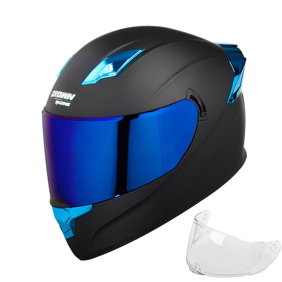 Crown Racing F-700 DOT Certified Full Face Motorcycle Helmet