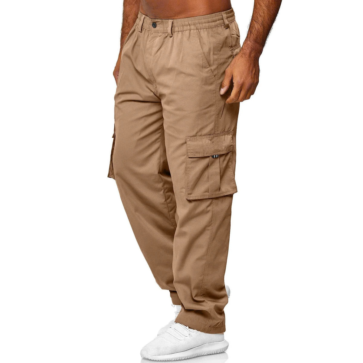 Mens Flex Stretch Cargo Pants For Casual Everyday Wear
