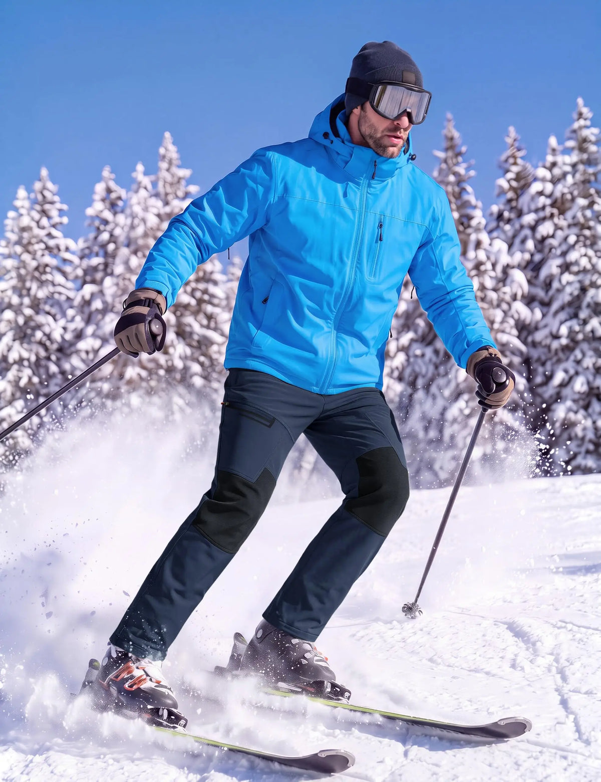 Cavva Men's Waterproof Fleece Lined Snow Ski And Snowboard Pants