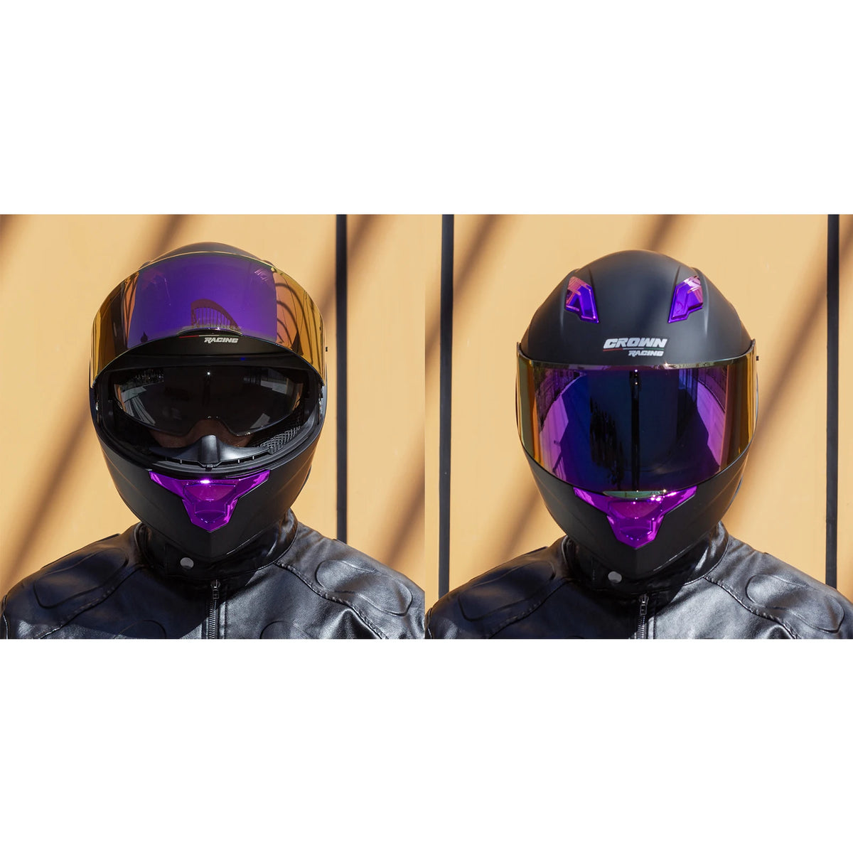 Crown Racing F-700 DOT Certified Full Face Motorcycle Helmet