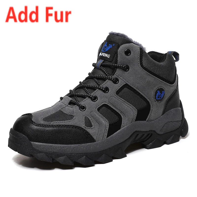 Unisex Breathable Lace Up Hiking Boots For Outdoor Trails