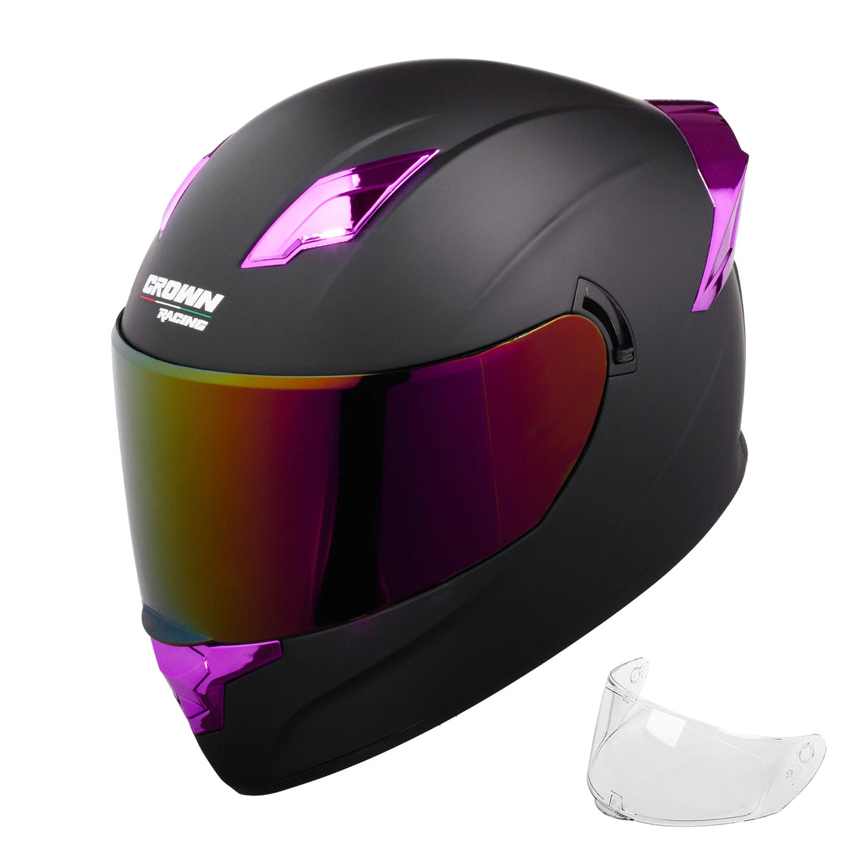 Crown Racing F-700 DOT Certified Full Face Motorcycle Helmet