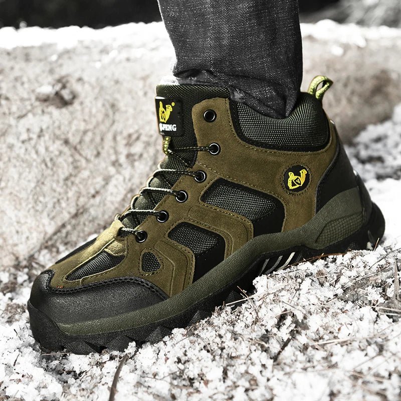 Unisex Breathable Lace Up Hiking Boots For Outdoor Trails