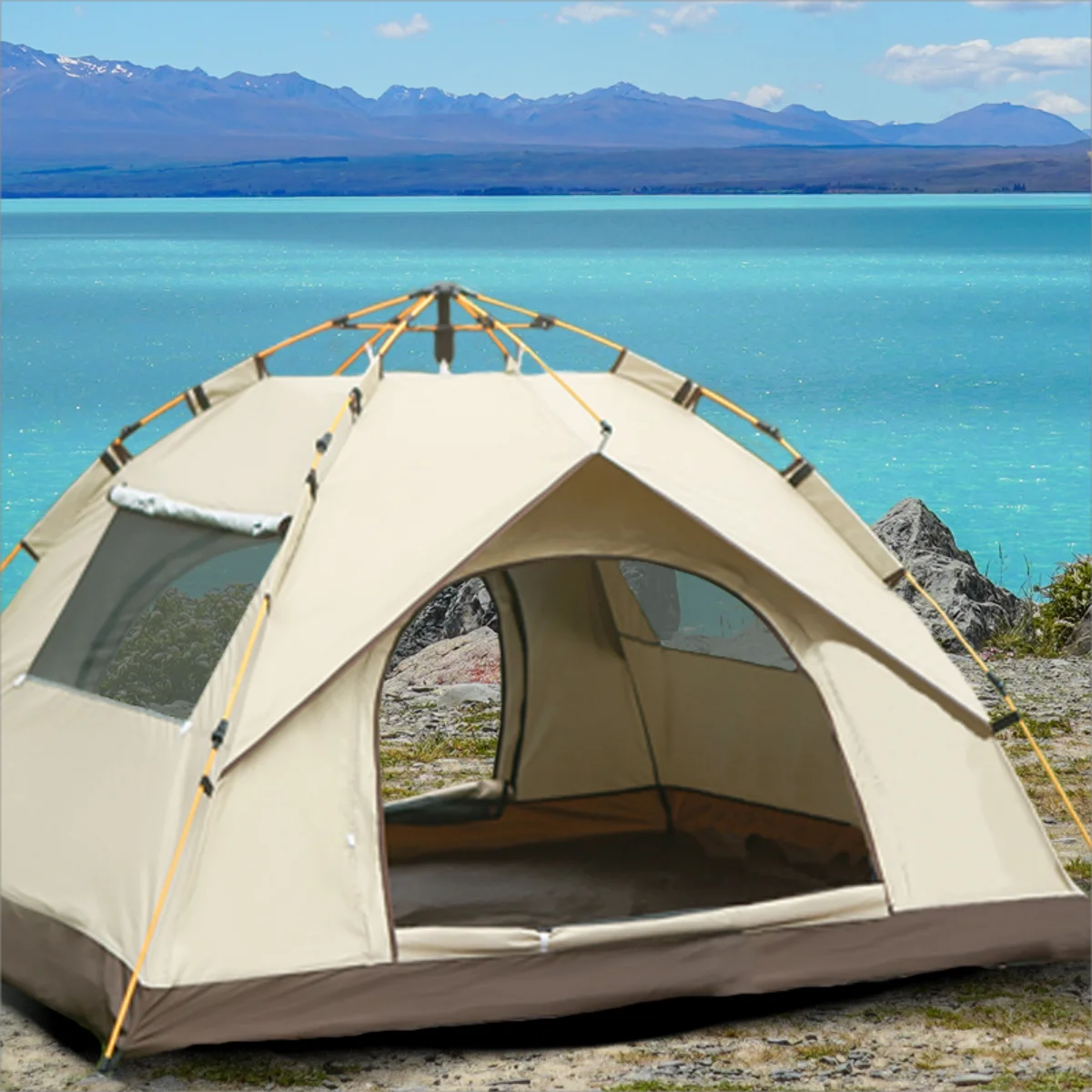 Pakicetus Automatic Camping Tent With Sunshade And Two Doors