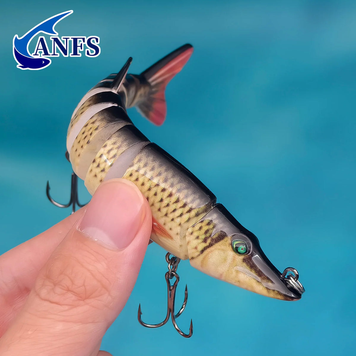ANFS Multi Jointed Slow Sinking Swimbait Fishing Lure