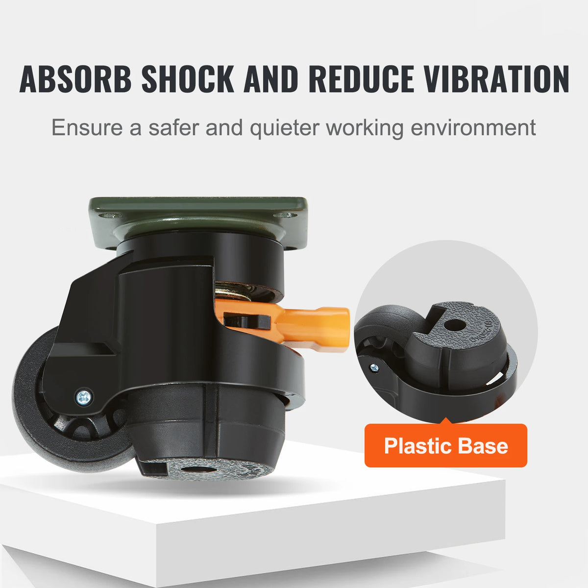 SucceBuy Heavy Duty Leveling Casters with Adjustable Feet for Workbenches