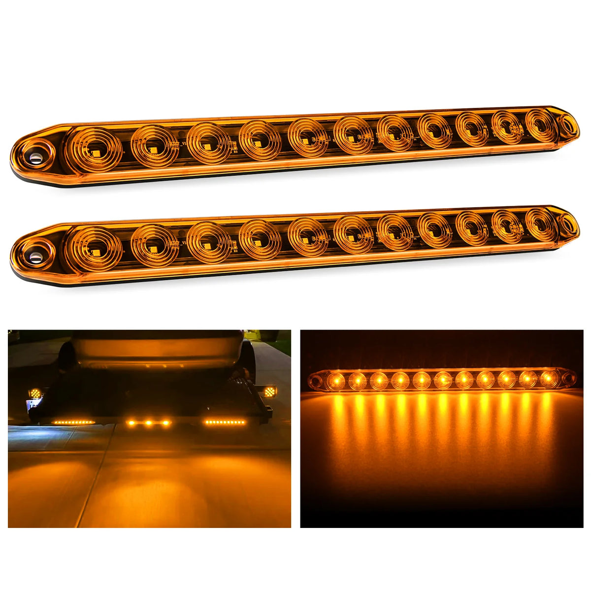 Nilight LED Trailer Light Bar for Stop Turn Brake Signals
