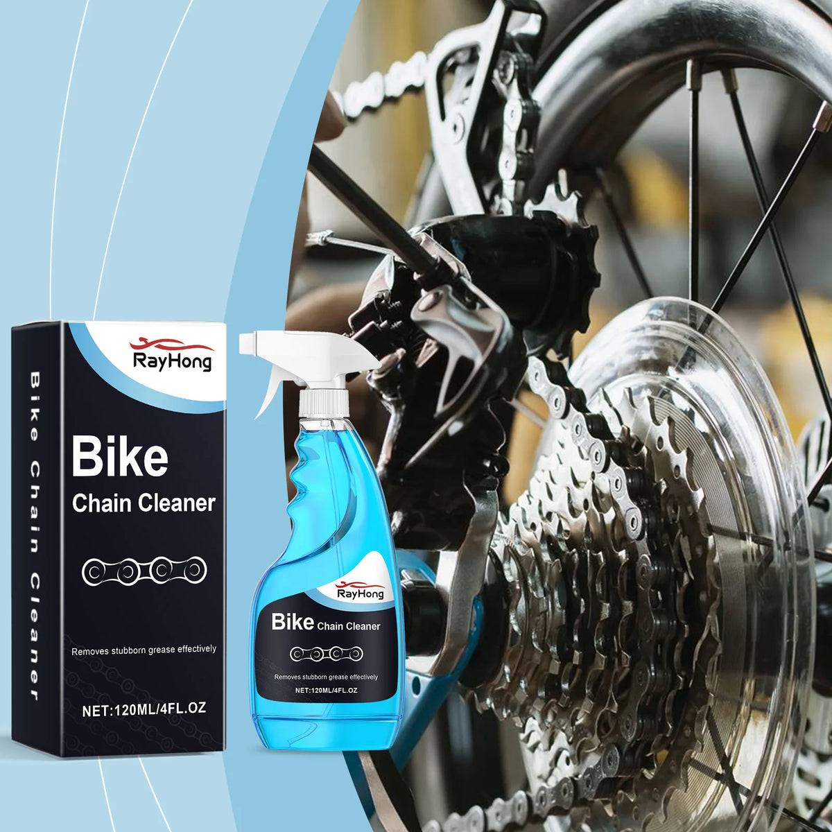 Bicycle Chain Rust Remover Spray for Cleaning and Maintenance