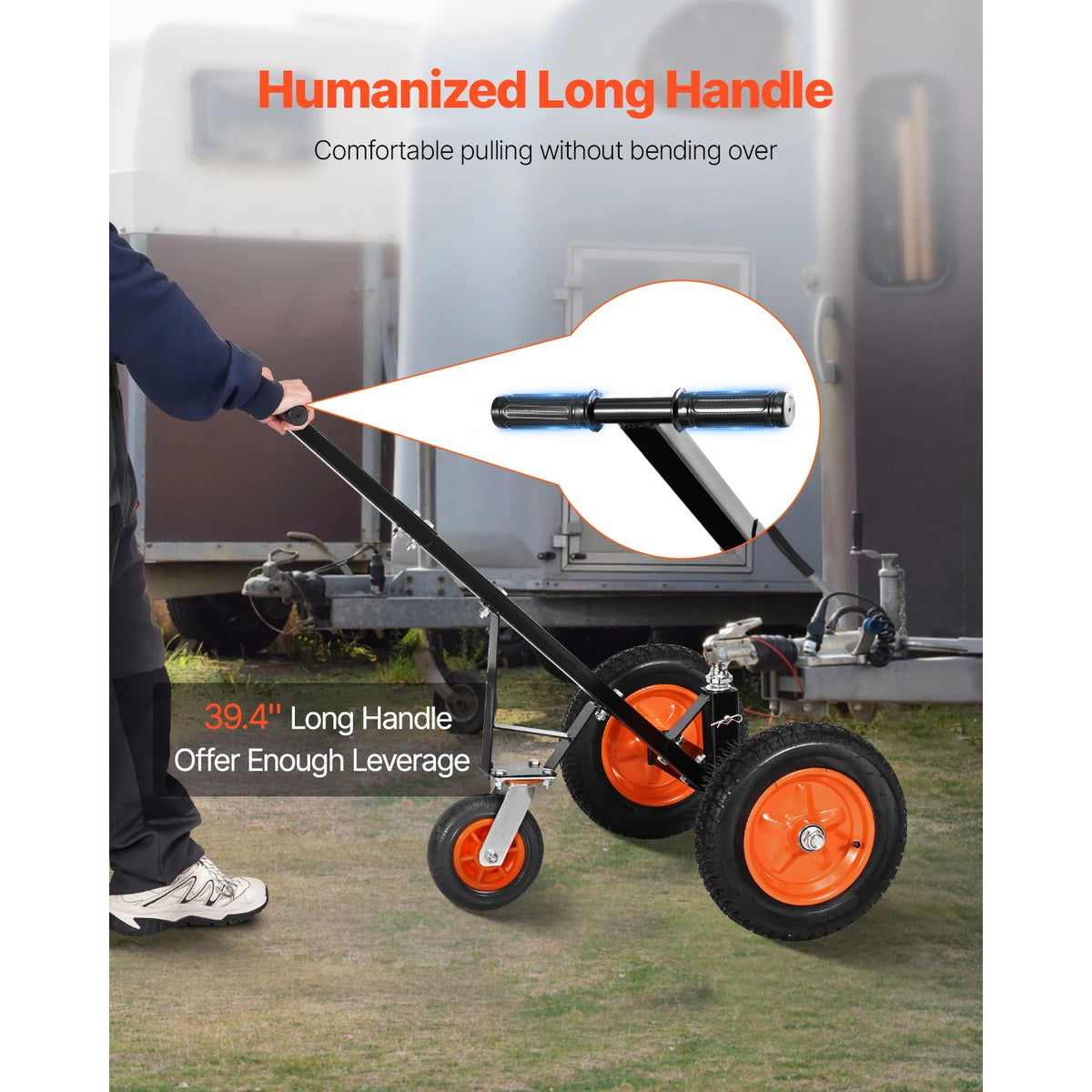 SucceBuy Carbon Steel Trailer Dolly for Boat and Cargo Moving