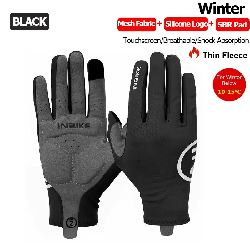 INBIKE Thermal Touchscreen Cycling Gloves for Road and MTB Riding