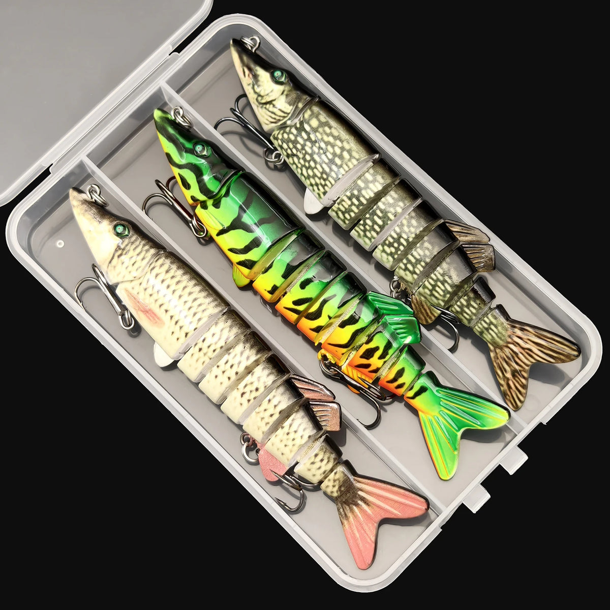 ANFS Multi Jointed Slow Sinking Swimbait Fishing Lure