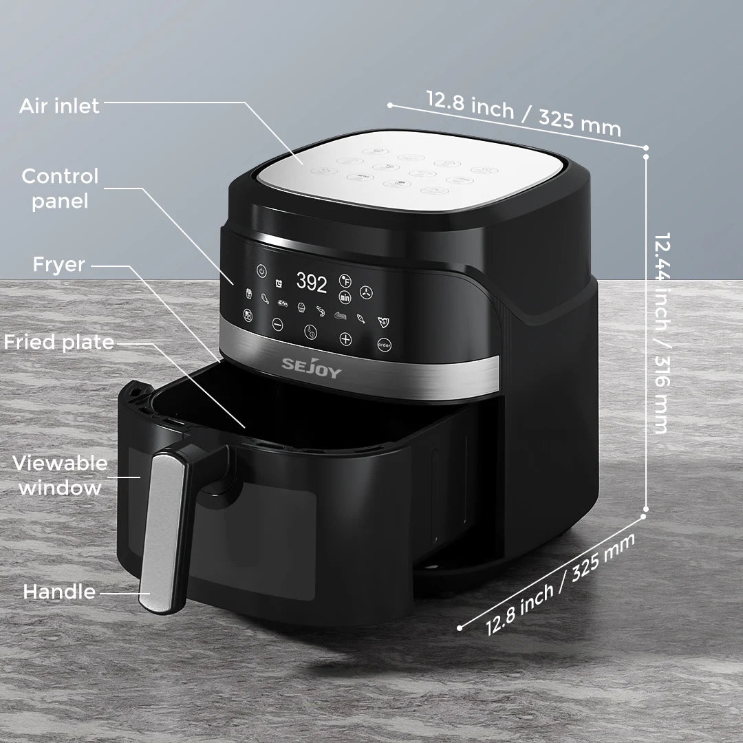 Sejoy 8 In 1 Ceramic Air Fryer With Precision Heating