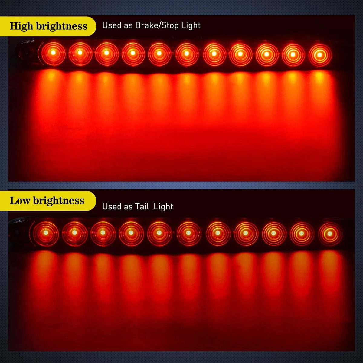 Nilight LED Trailer Light Bar for Stop Turn Brake Signals