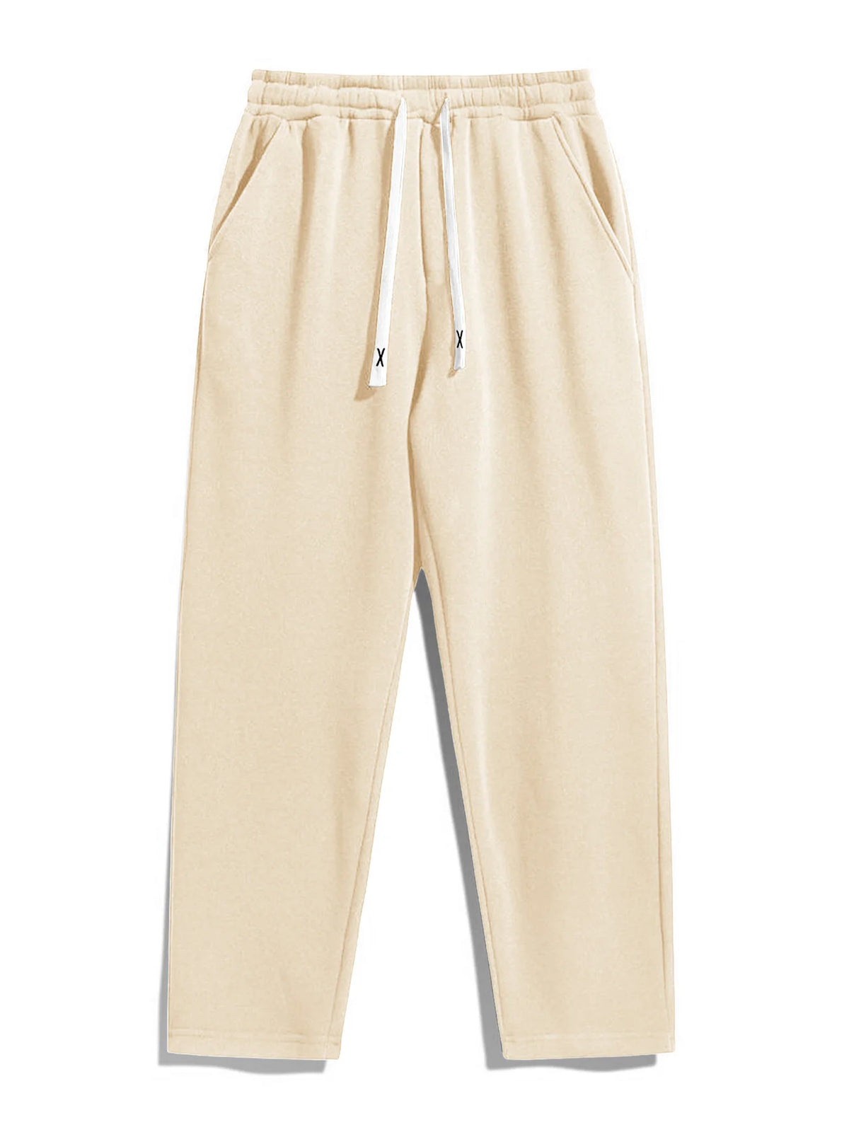 Mens Windproof Breathable Drawstring Straight Leg Pants for Outdoor Hiking
