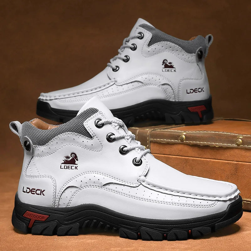 Men's Ankle Hiking Boots for Outdoor Camping and Mountain Trails