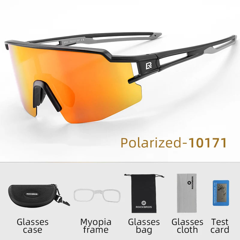 ROCKBROS UV400 Polarized Cycling Sunglasses for Outdoor Sports