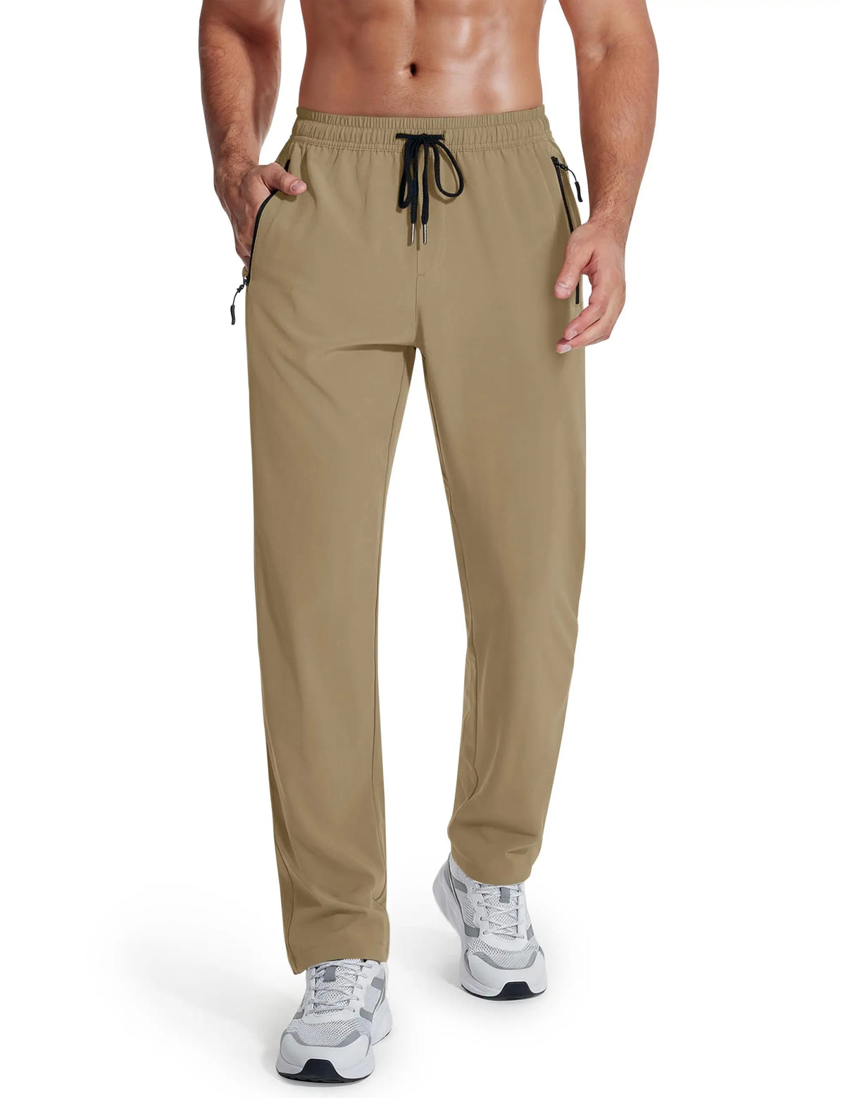 Cavva Men's Quick Dry Stretch Hiking Joggers With Zipper Pockets
