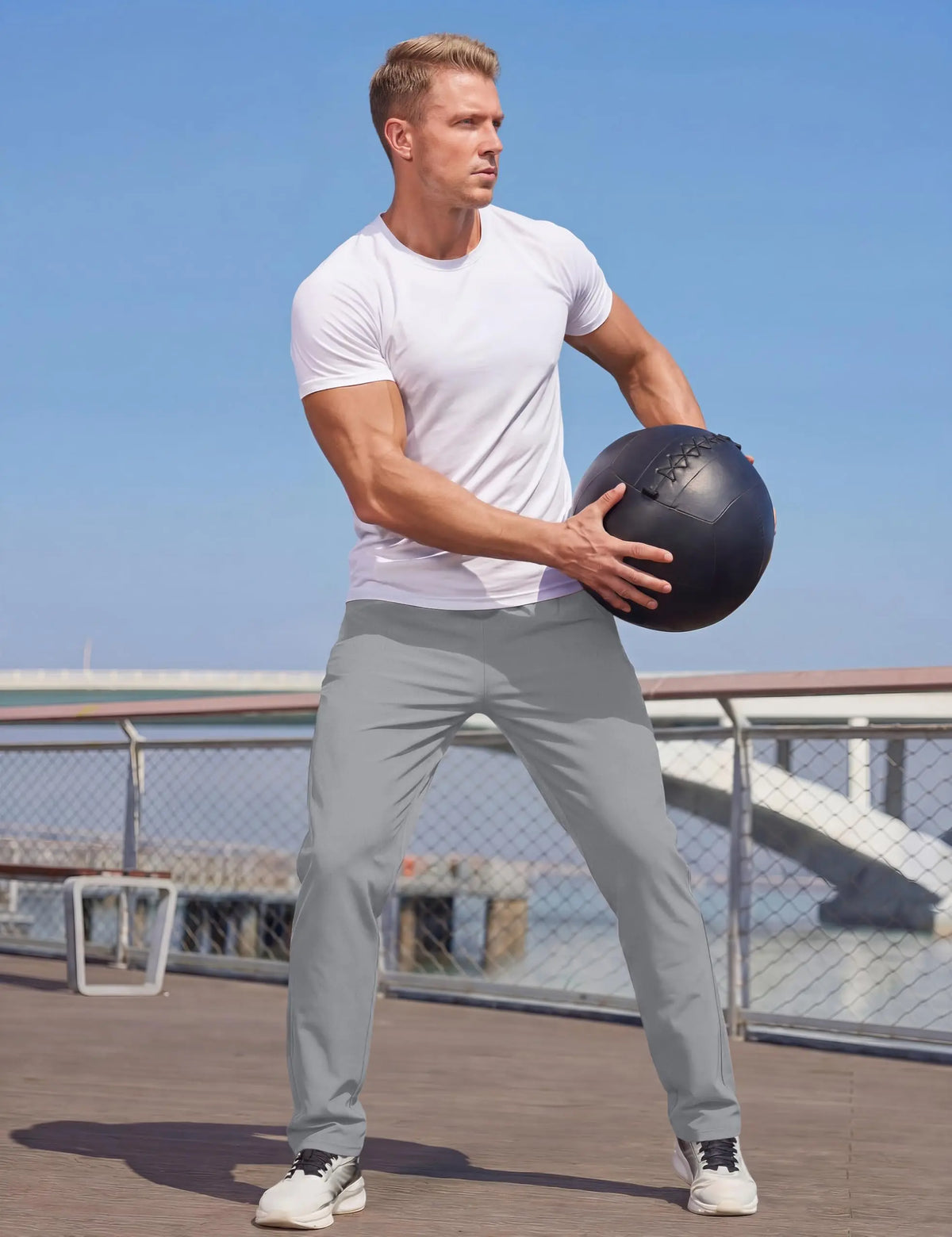 Cavva Men's Quick Dry Stretch Hiking Joggers With Zipper Pockets