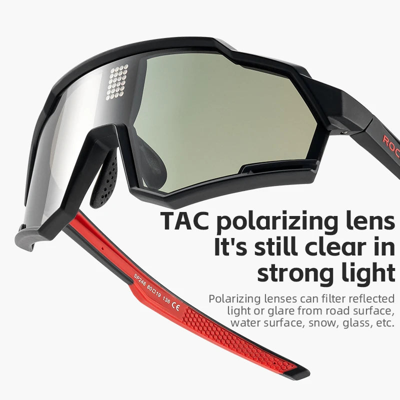 ROCKBROS Polarized Photochromic Cycling Glasses With UV400 Protection