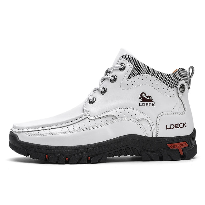 Men's Ankle Hiking Boots for Outdoor Camping and Mountain Trails