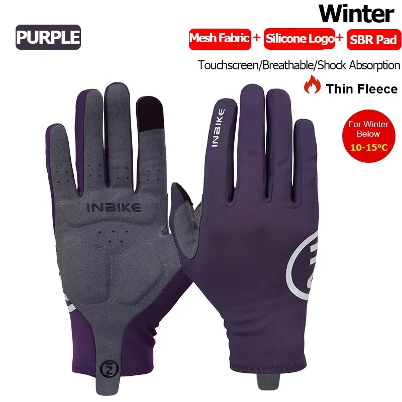 INBIKE Thermal Touchscreen Cycling Gloves for Road and MTB Riding
