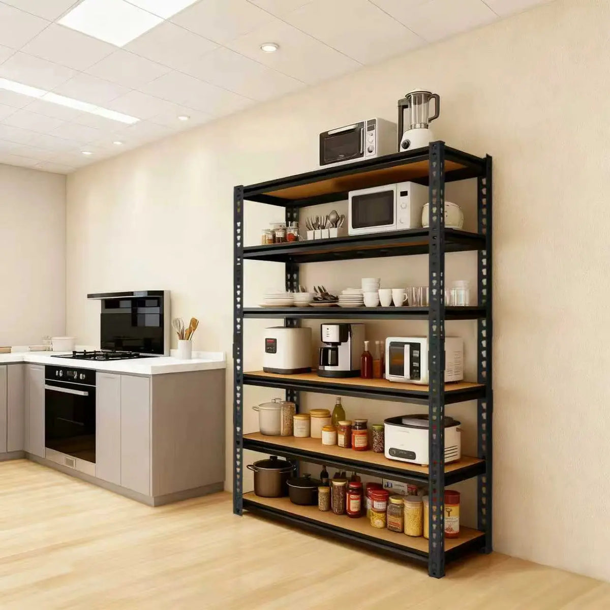 SARENZOON Heavy Duty Adjustable Metal Garage Storage Shelving System