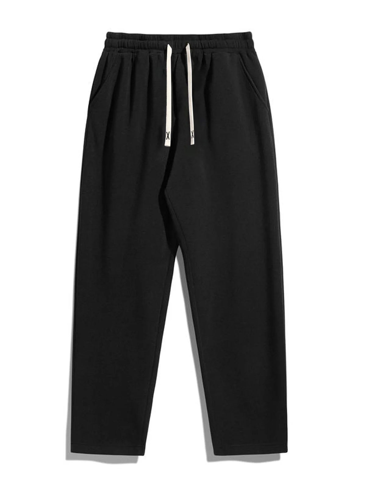 Mens Windproof Breathable Drawstring Straight Leg Pants for Outdoor Hiking
