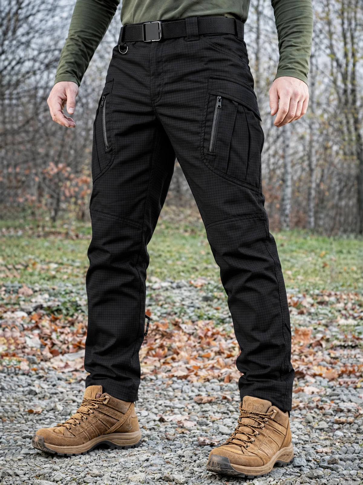 Men's Heavy Duty Tactical Ripstop Cargo Work Pants Water Resistant