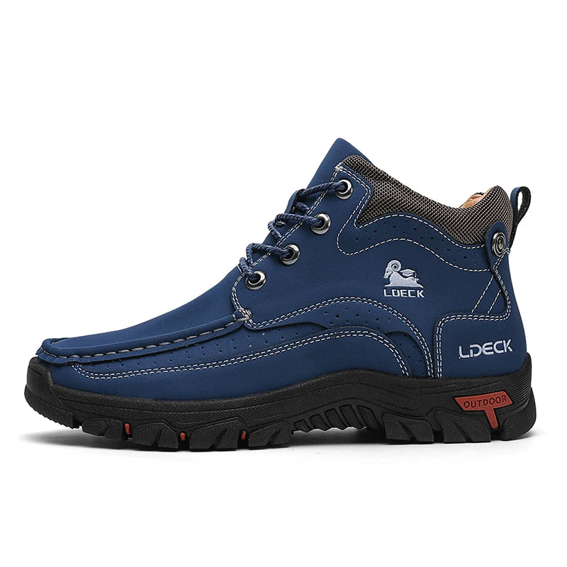 Men's Ankle Hiking Boots for Outdoor Camping and Mountain Trails