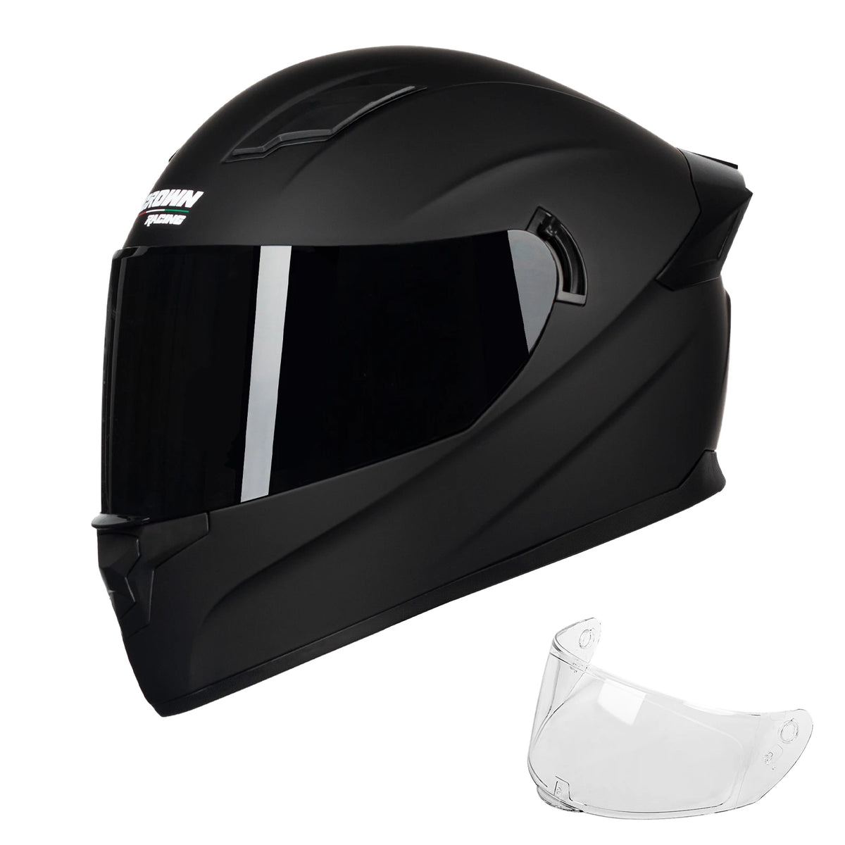 Crown Racing F-700 DOT Certified Full Face Motorcycle Helmet