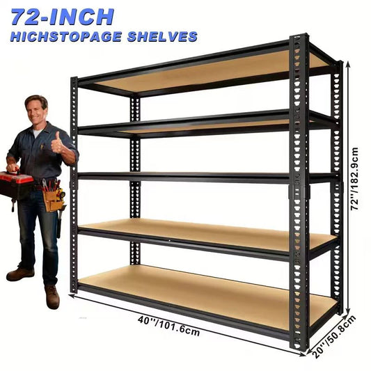 SARENZOON Heavy Duty Adjustable Metal Garage Storage Shelving System