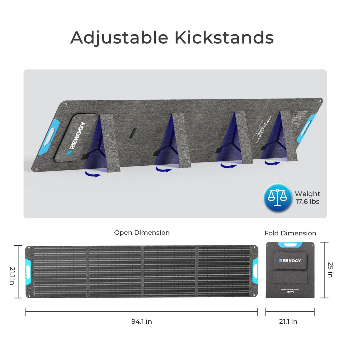 Renogy Foldable Portable Solar Panel Charger for RV Camping