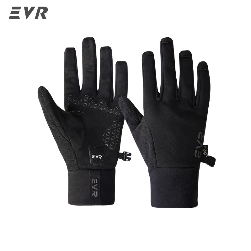 Winter Fleece Cycling Gloves Windproof Thermal Full Finger for Riding