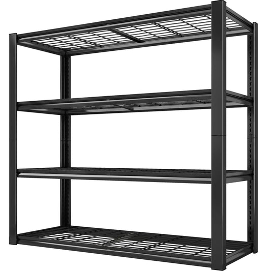 Sarenzoon Heavy Duty Four Shelf Metal Garage Storage Rack