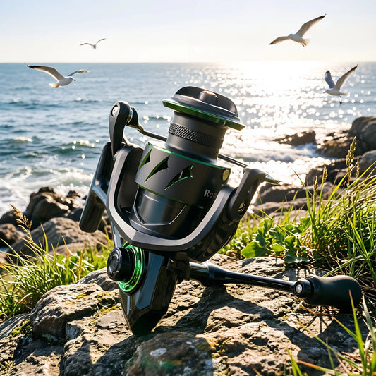 Rooblinos RF Spinning Fishing Reel With Aluminum Spool