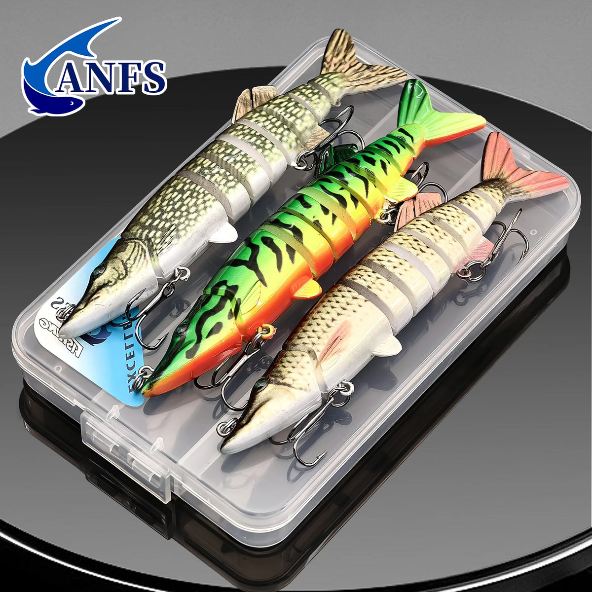 ANFS Multi Jointed Slow Sinking Swimbait Fishing Lure