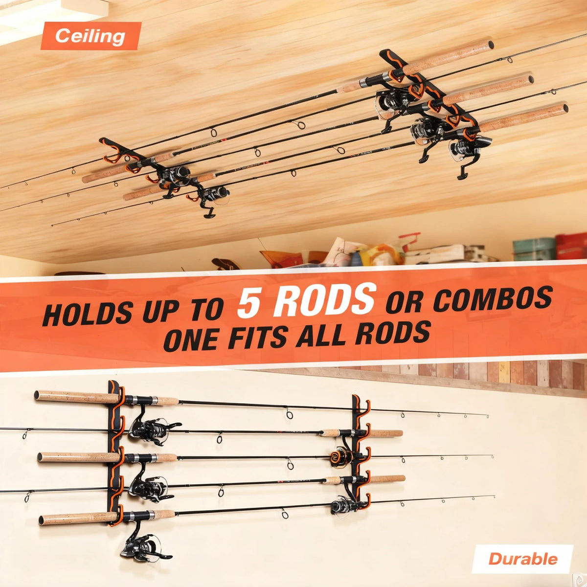 Ghosthorn Adjustable Portable Fishing Rod Holder for Boats and Kayaks