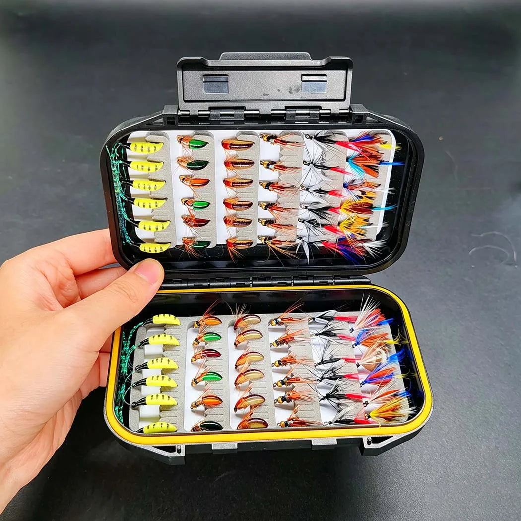 Fly Fishing Flies Kit With Dry Wet Flies and Nymphs