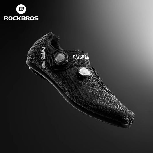 ROCKBROS Breathable Cycling Shoes With Adjustable Quick Fastening Knob