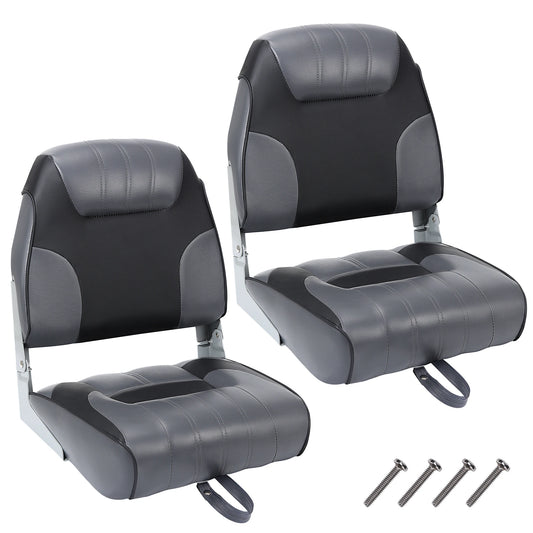 Folding Boat Seats With Thick Padding And Weather Resistant Design