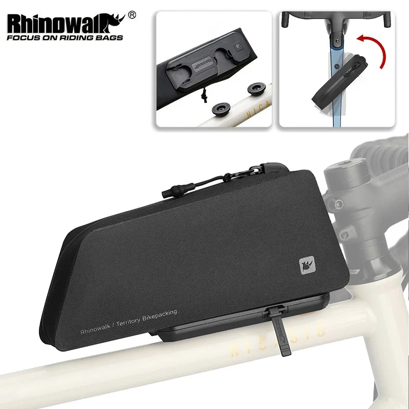 Rhinowalk Waterproof Bicycle Frame Bag With Quick Release Storage