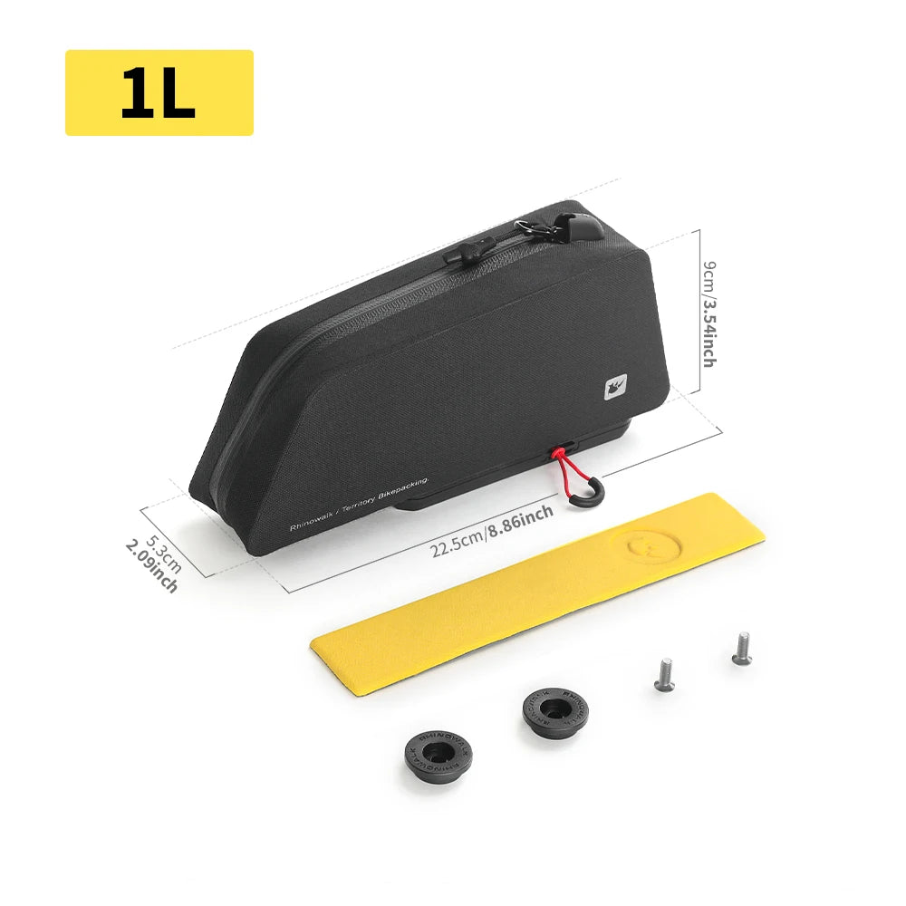 Rhinowalk Waterproof Bicycle Frame Bag With Quick Release Storage