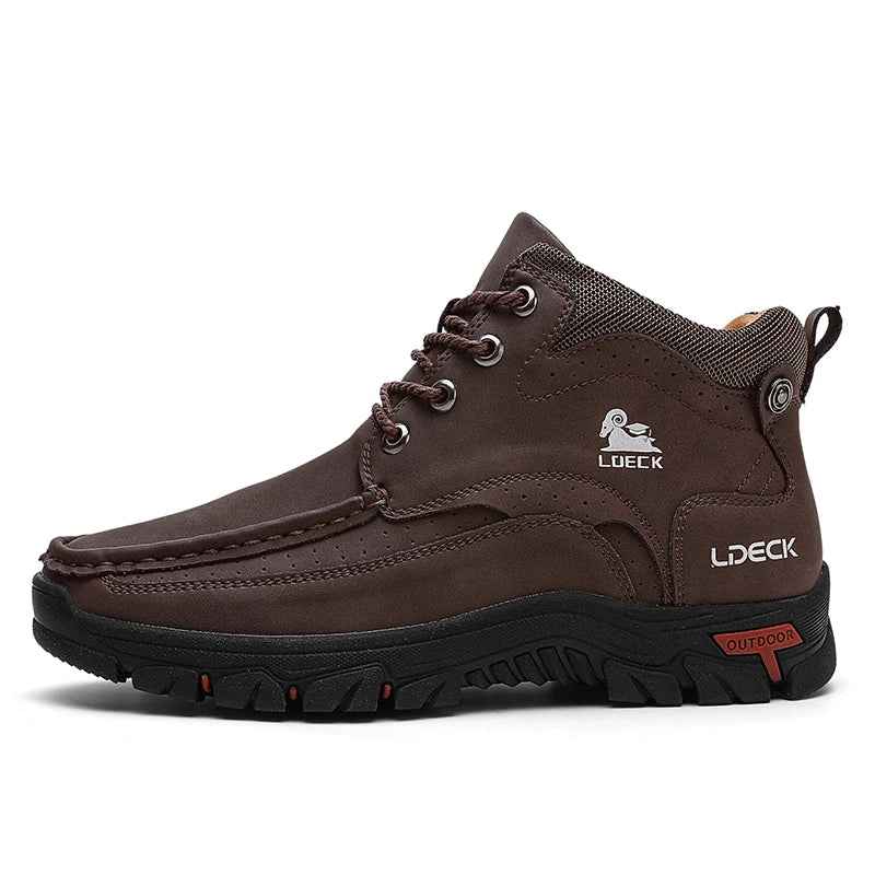 Men's Ankle Hiking Boots for Outdoor Camping and Mountain Trails