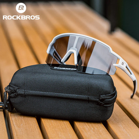 ROCKBROS Photochromic Polarized Cycling Glasses With UV400 Protection