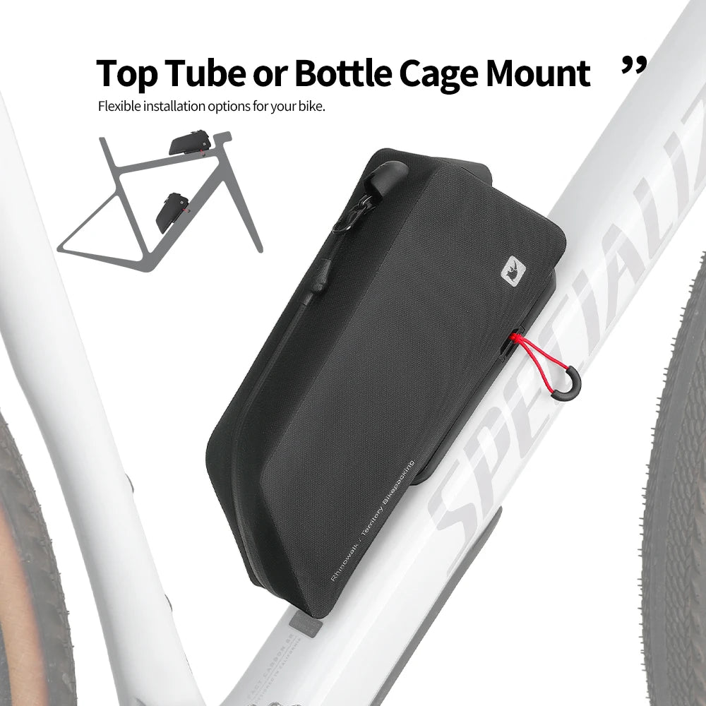 Rhinowalk Waterproof Bicycle Frame Bag With Quick Release Storage